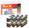 Peach multi paketas su mikroschema, suderinamas su  Lexmark No. 100XLBK*2/C/M/Y, 14N1092-95