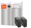 Peach dvigubas paketas, rašalo kasetė, juoda, suderinama su  Epson T050BK*2, S020187, S020093, S020108, C13T05014010