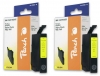 Peach Twin Pack Ink Cartridge yellow, compatible with  Epson T0334Y*2, C13T03344010