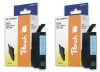Peach Twin Pack Ink Cartridge cyan light, compatible with  Epson T0335PHC*2, C13T03354010