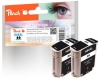 Peach Twin Pack Ink Cartridge black compatible with  HP No. 88XL bk*2, C9396AE*2