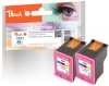 Peach dvigubas paketas, spausdinimo galvutė, spalvota, suderinamas su  HP No. 901 C*2, CC656AE*2