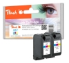 Peach Twin Pack Print Heads colour, compatible  HP No. 17*2, C6625AE*2