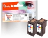 Peach Double Pack tête d'impression couleur, compatible avec  Canon CL-513C*2, 2971B001