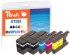 Peach Multi Pack Plus, XL-Filling, compatible with  Brother LC-1280XLVALBP