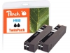 Peach Twinpack Ink Cartridge black compatible with  HP No. 980 bk*2, D8J10A*2