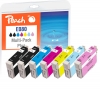 Peach Combi Pack Plus, compatible with  Epson T0807, T0801, C13T08074011, C13T08014011