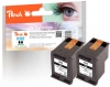 Peach dvigubas paketas, spausdinimo galvutės, juodos, suderinamos su  HP No. 302 bk*2, F6U66AE*2