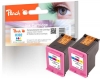 Peach dvigubas paketas, spausdinimo galvutė, spalvota, suderinamas su  HP No. 302 c*2, F6U65AE*2