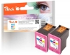 Peach dvigubas paketas, spausdinimo galvutė, spalvota, suderinamas su  HP No. 62 c*2, C2P06AE*2