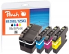Peach Combi Pack, compatible with  Brother LC-129VALBP