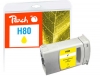 Peach rašalo kasetė, geltona, suderinama su  HP 80 Y, C4873A