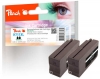 Peach Twin Pack Ink Cartridge black HC compatible with   HP No. 711XL BK*2, CZ133AE*2