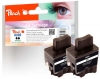 Peach Twin Pack Ink Cartridge black, compatible with  Brother LC-900bk*2