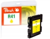 Peach Ink Cartridge yellow compatible with  Ricoh GC41Y, 405764
