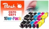 Peach Pack of 10 Ink Cartridges, compatible with  Canon PGI-570, CLI-571