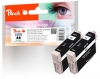 Peach Twin Pack Ink Cartridge black, compatible with  Epson T0791BK*2, C13T07914010*2