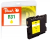 Peach Ink Cartridge yellow compatible with  Ricoh GC31Y, 405691