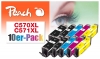 Peach Pack of 10, compatible with  Canon PGI-570XL, CLI-571XL