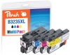 Peach Multi Pack with chip, compatible with  Brother LC-3235XLVALP