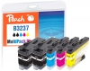 Peach Combi Pack Plus, compatible with  Brother LC-3237