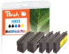 Peach Combi Pack Plus with chip compatible with  HP No. 953, L0S58AE*2, F6U12AE, F6U13AE, F6U14AE