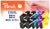 Peach Pack of 10, compatible with  Epson No. 35XL, T3591*4, T3592*2, T3593*2, T3594*2