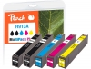 Peach combipakket plus met chip compatibel met  HP No. 913A, L0R95AE, F6T77AE, F6T78AE, F6T79AE