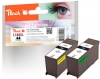 313862 - Peach dubbelpakket, 2 inktcartridges zwart, met chip, compatibel met No. 100XLBK*2, 14N1068E, 14N1092 Lexmark