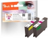 313864 - Peach Twin Pack, 2 ink cartridges magenta with Chip, compatible with No. 100XLM*2, 14N1070E, 14N1094 Lexmark