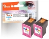 318816 - Peach Double Pack tête d'impression couleur, compatible avec No. 301XL c*2, D8J46AE HP