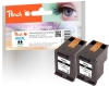 319635 - Peach Double Pack tête d'impression noir, compatible avec No. 62XL bk*2, C2P05AE*2 HP