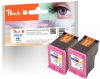 319636 - Peach Double Pack tête d'impression couleur, compatible avec No. 62XL c*2, C2P07AE*2 HP