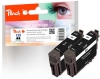 320113 - Peach Twin Pack Ink Cartridge black, compatible with T2981, No. 29 bk*2, C13T29814010*2 Epson