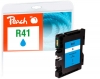 320184 - Peach Ink Cartridge cyan compatible with GC41C, 405762 Ricoh