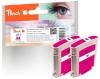 318778 - Peach Twin Pack Ink Cartridge magenta, compatible with No. 11 m*2, C4837A*2 HP