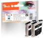 319344 - Peach Twin Pack Ink Cartridge black compatible with No. 88 bk*2, C9385AE*2 HP