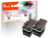 320074 - Cartuccia d'inchiostro Peach XL nero doppio pacchetto, compatibile con LC-529XL BK Brother