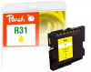 320502 - Peach rašalo kasetė, geltona, suderinama su GC31Y, 405691 Ricoh