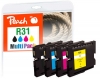 320503 - Peach Combi Pack compatible with GC31, 405688, 405689, 405690, 405691 Ricoh