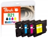 320560 - Peach Combi Pack compatible with GC21, 405532, 405533, 405534, 405535 Ricoh