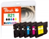 320561 - Peach Combi Pack Plus compatible with GC21, 405532, 405533, 405534, 405535 Ricoh