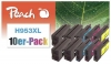 320854 - Peach Pack of 10 Ink Cartridges compatible with No. 953XL, L0S70AE*4, F6U16AE*2, F6U17AE*2, F6U18AE*2 HP